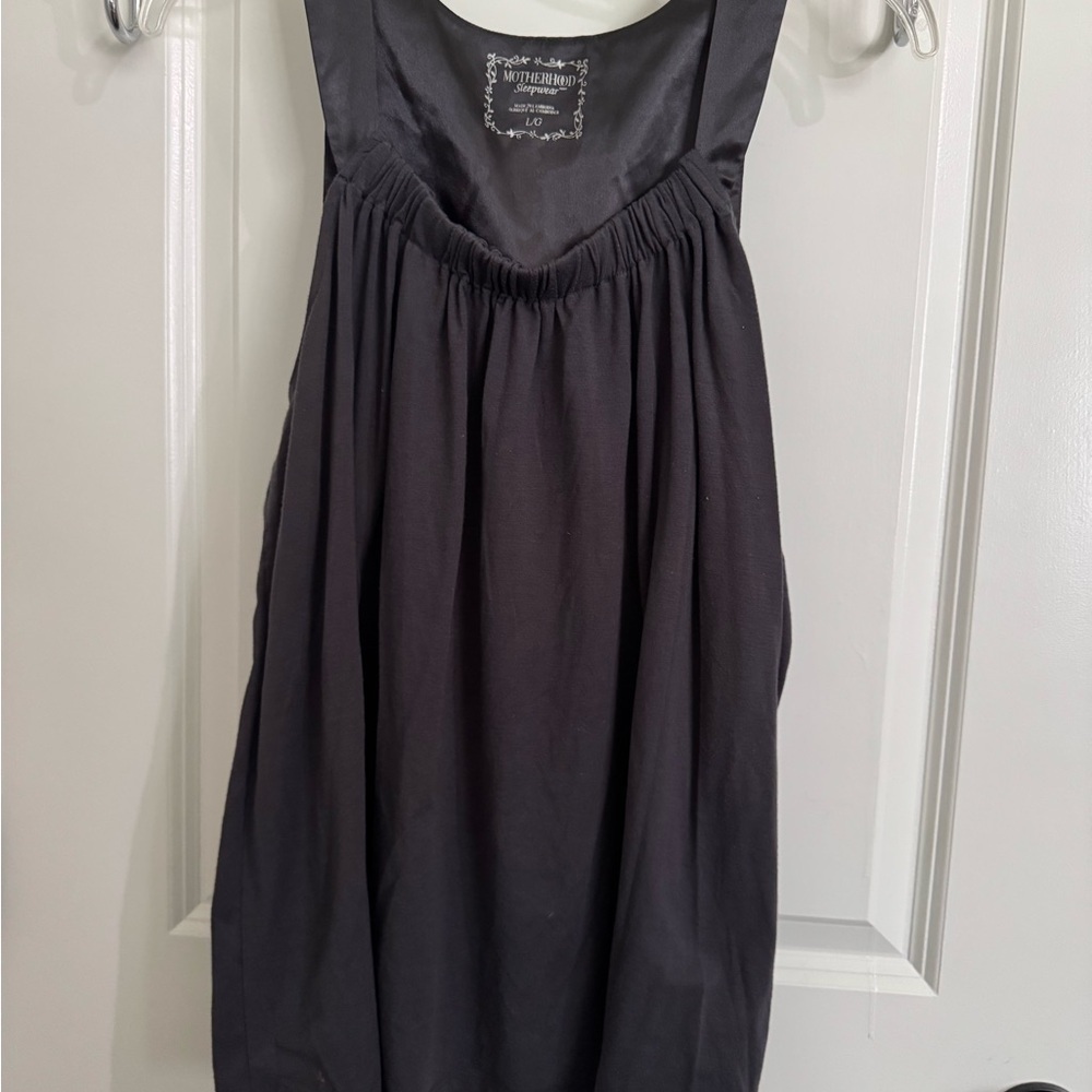 Motherhood Gray Smocked Pajama Tank